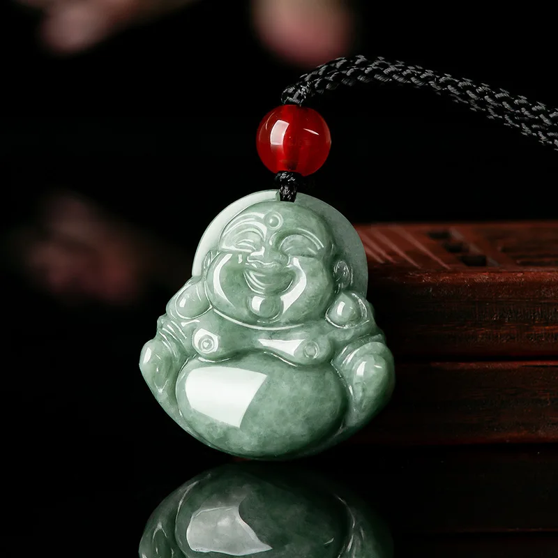 Women'S Fashion Jewellery - Colgante de jadeíta birmana verde, piedras