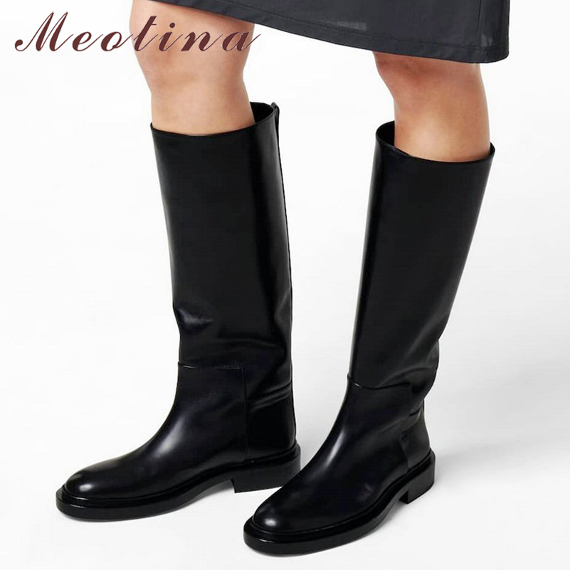 Women'S Fashion Knee High Boots - Meotina, botas hasta la rodilla de