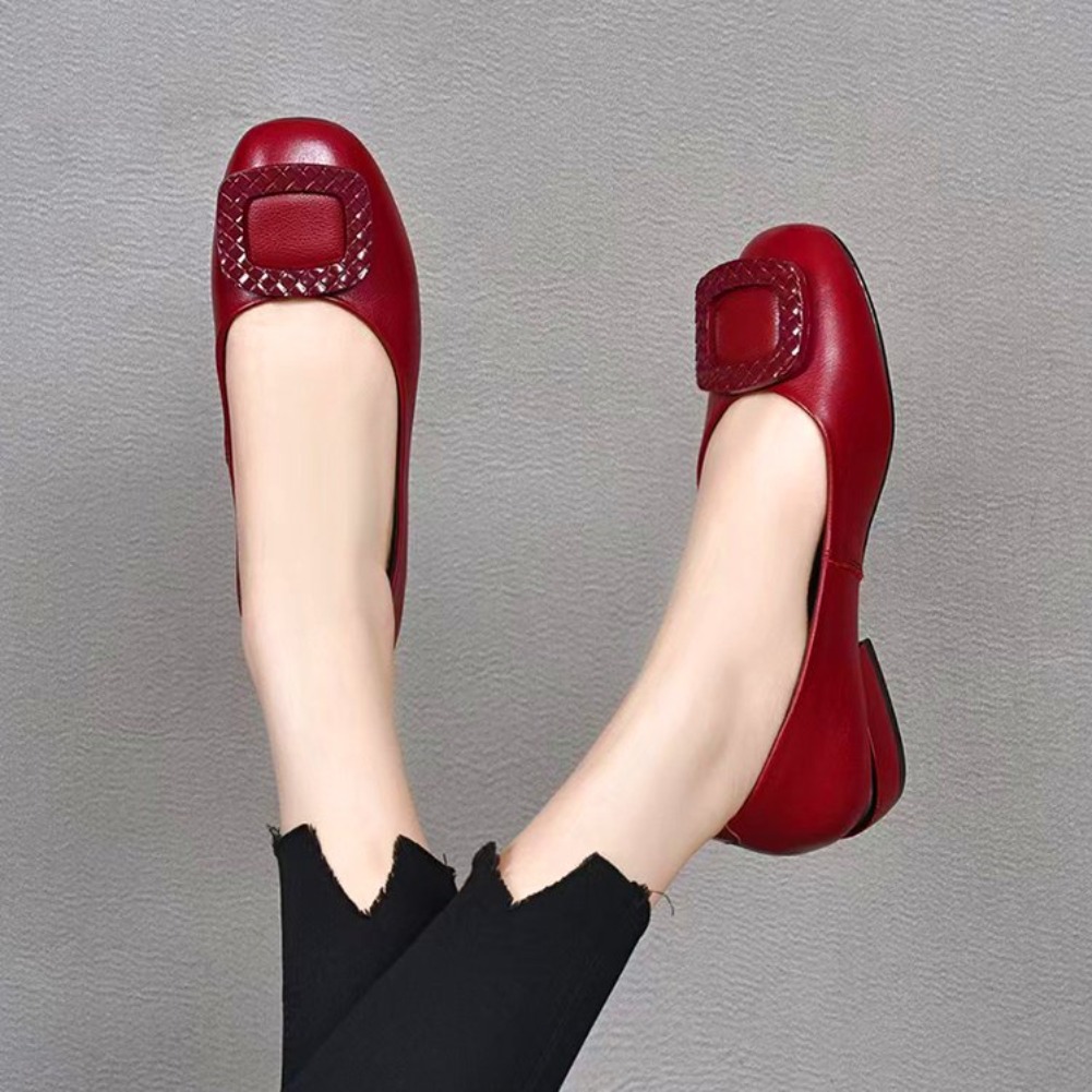 Women'S Fashion Shoes - Zapatos de cuero suave con suela
