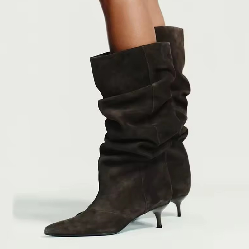 Women'S Fashion Knee High Boots - Liyke, moda de pasarela, botas hasta