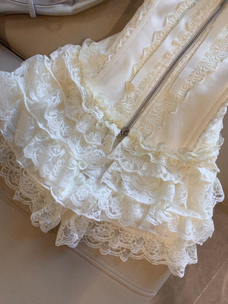 Conjunto de Top Corsé de Encaj - Lace Trim Cami reseña y precio