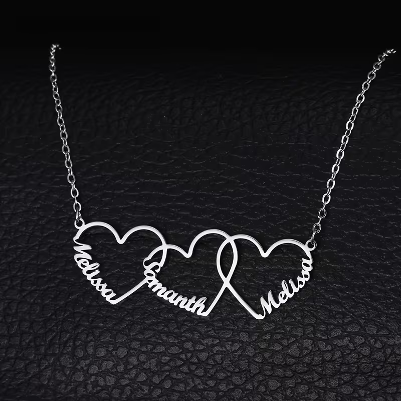 Collar con Nombre de Corazón E - Women Fashion Names reseña y precio