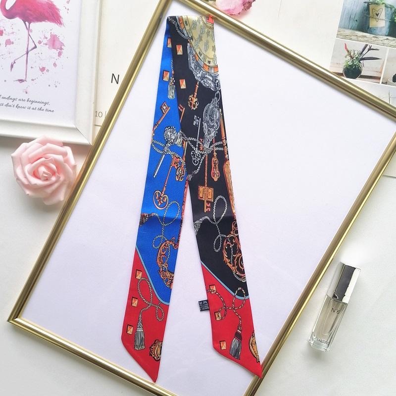 Bufanda estampada para las cua - Women Fashion Necktie reseña y precio
