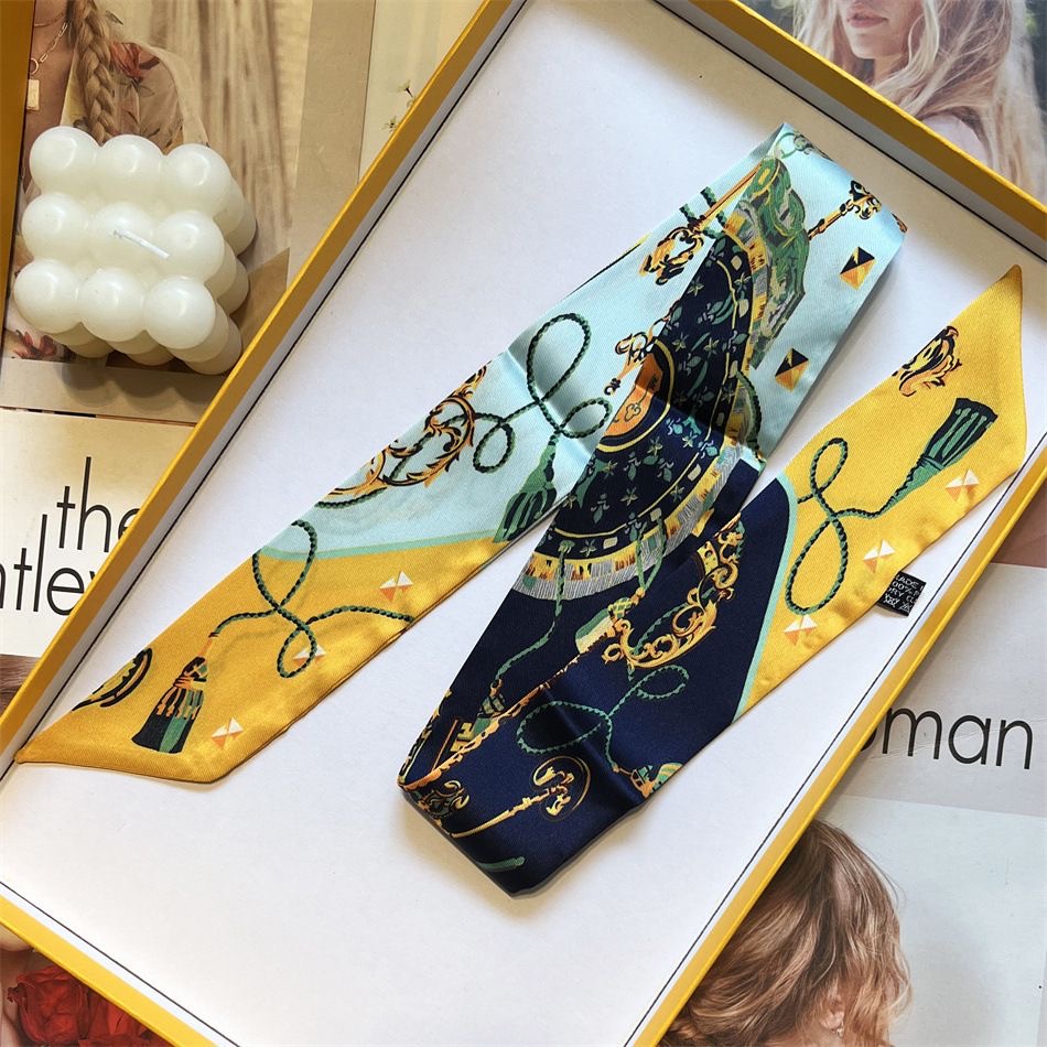Bufanda estampada para las cua - Women Fashion Necktie reseña y precio