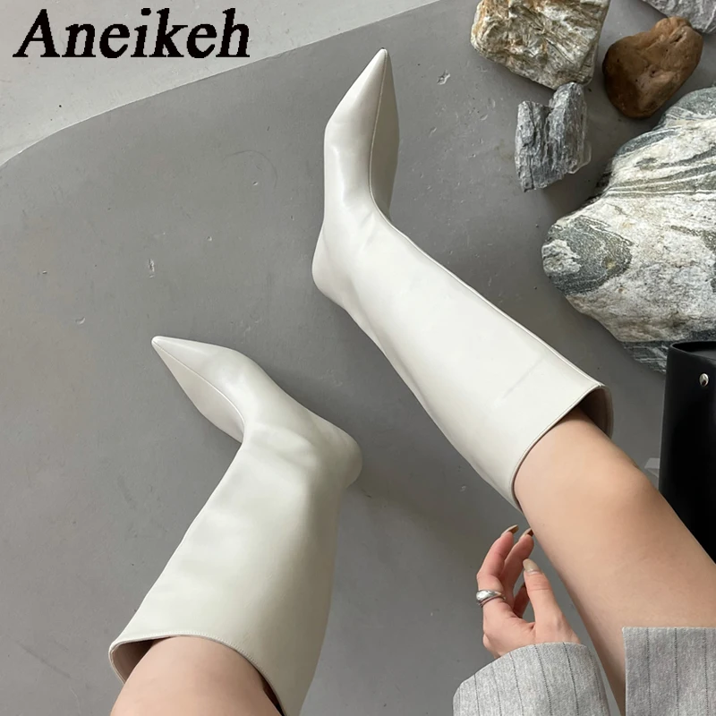 Aneikeh 2026 moda Sexy tacones - Women'S Fashion Knee High Boots reseña y precio