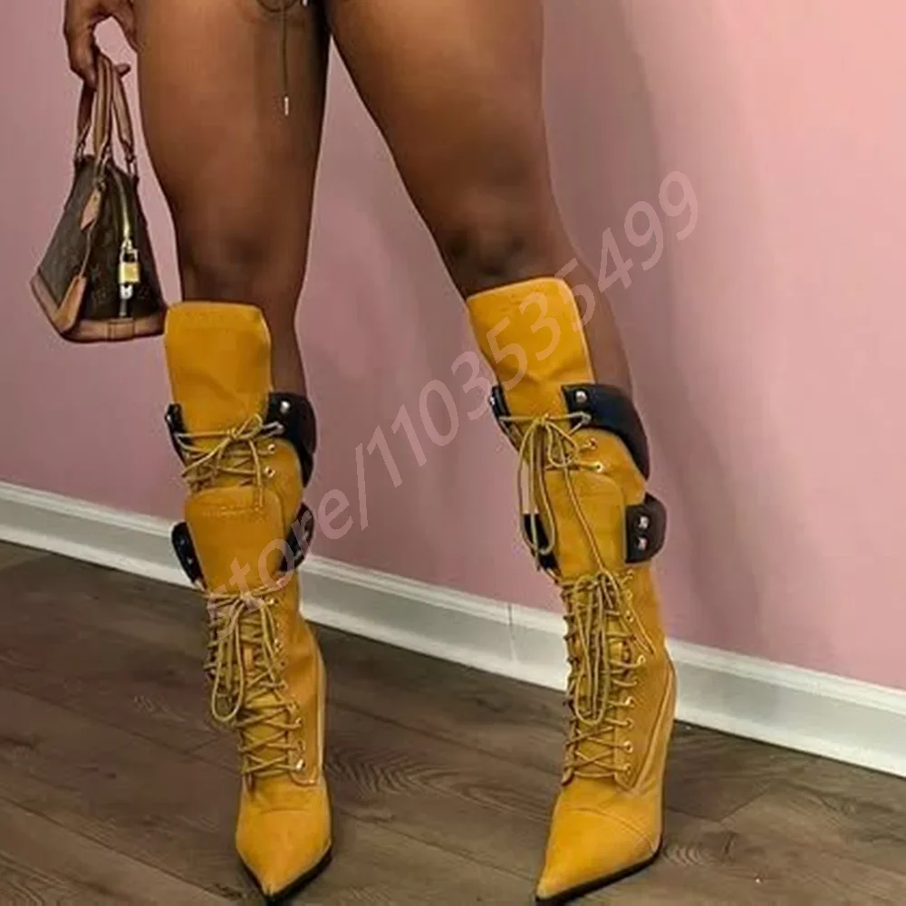 2025 Botas de tacón de aguja s - Women'S Fashion Knee High Boots reseña y precio