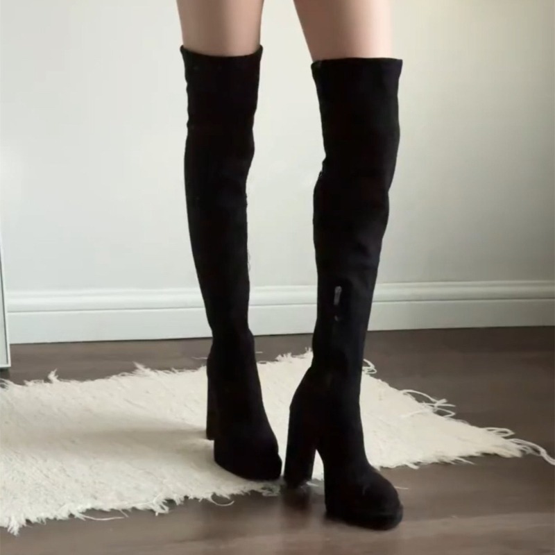 Botas Altas hasta el Muslo par - Women'S Fashion Knee High Boots reseña y precio