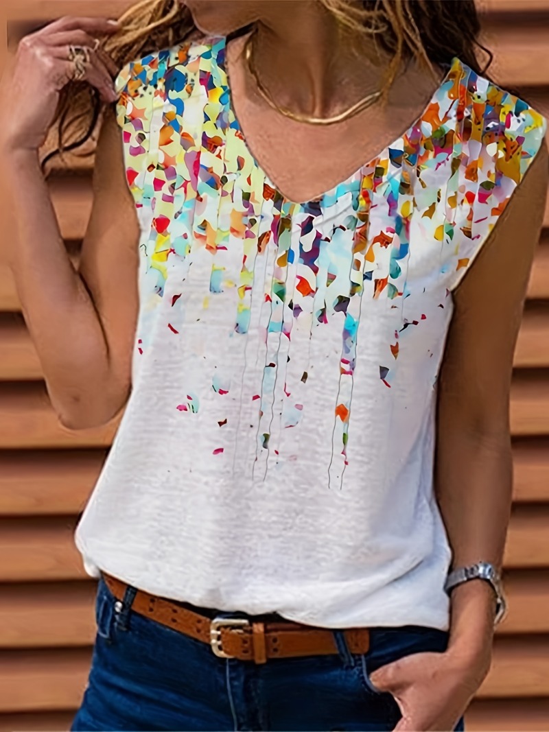 Top con estampado de flores y  - Women'S Fashion Vest Tops reseña y precio