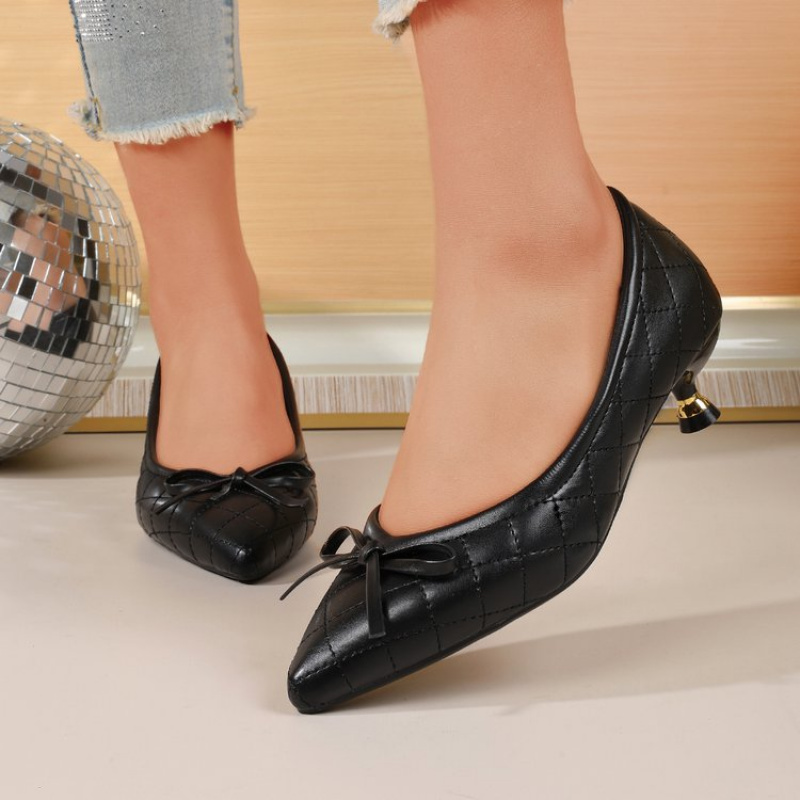 Tacones Kitten Punto Punta Moñ - Women'S Fashion Shoes reseña y precio