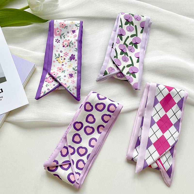 Nueva bufanda de seda corta y  - Women Fashion Necktie reseña y precio