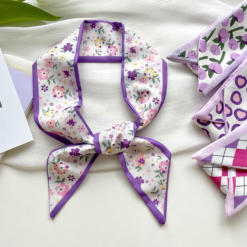 Nueva bufanda de seda corta y  - Women Fashion Necktie reseña y precio