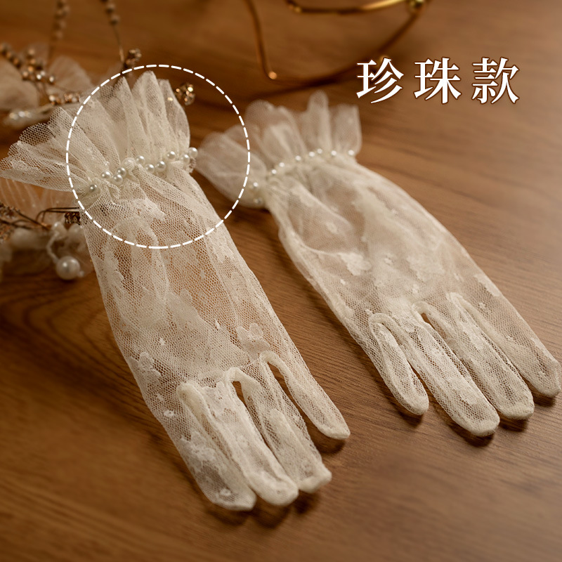 Guantes Vintage de Encaje con  - Women Fashion Photoshoot reseña y precio