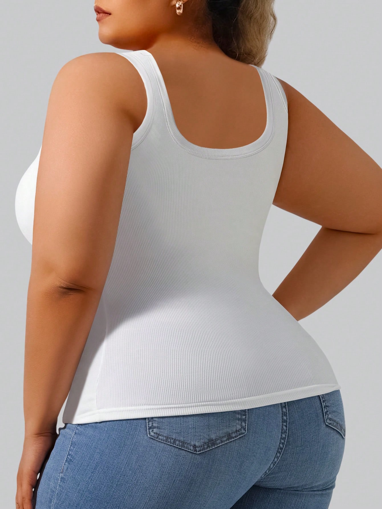 Camiseta sin mangas acanalada  - Lace Trim Cami reseña y precio