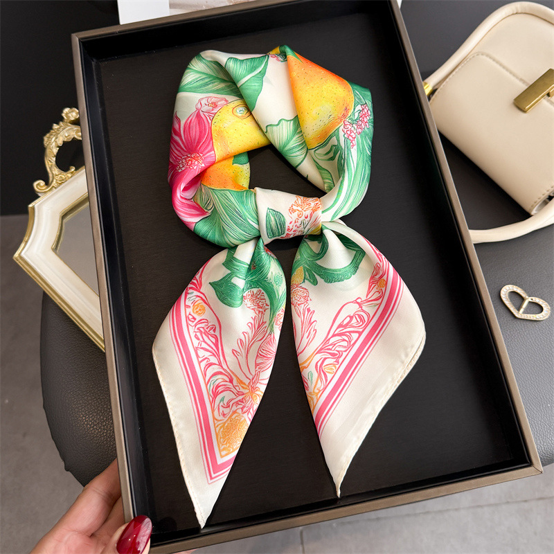 Bufandas cuadradas de seda con - Women Fashion Necktie reseña y precio