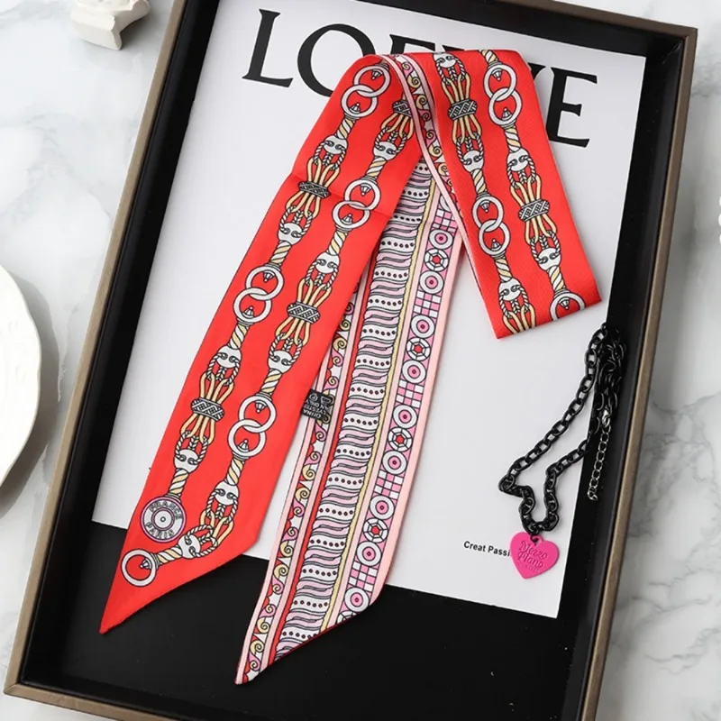 Bufanda de seda ajustada a la  - Women Fashion Necktie reseña y precio